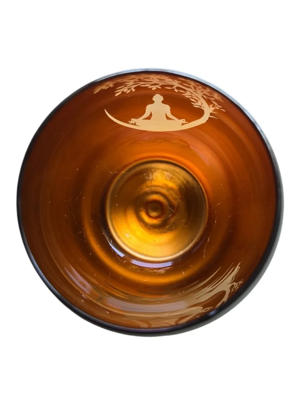 Black & Copper Buddha Votive Candle Holder